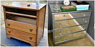Our collection of mirrored chest of drawers includes a varied assortment of drawer designs that add a shine to your home. Diy Mirrored Nightstand The Steen Style