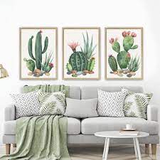 Ashley goldman, the blogger behind the gold hive, shows us how to decorate a small living room so it appears spacious. Small Wall Paintings Cactus Wall Art Living Room Art Watercolor Cactus