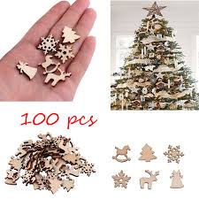 Maybe you would like to learn more about one of these? Buy Online 100pcs Christmas Decoration Wooden Snowflake Christmas Tree Deer Trojan Natural Wooden Diy Christmas Tree Hanging Ornaments F Alitools