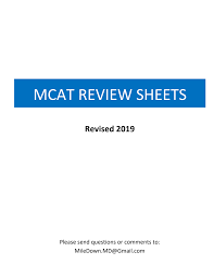 Mcat Review Sheets Pdf Google Drive Med School Motivation Mcat Study Medical School Motivation