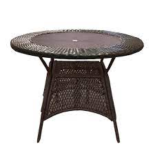 Find quick results from multiple sources. Round Brown Wicker Outdoor Patio Glass Table Overstock 31781630