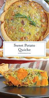 Sweet Potato Quiche Is An Easy Quiche Recipe That Can Be Made For Brunch As An Entree Or Si Quiche Recipes Easy Veggie Quiche Recipes Vegetable Quiche Recipes