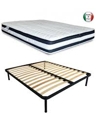 Letto matrimoniale tommy in abete massello con contenitore e rete rialzabile 160x190 inclusa, dimensione larghezza cm 169, profondità cm 200 e altezza cm 95. Rete Matrimoniale In Acciaio A Doghe In Legno Con Materasso In Memory Vitaminic Rivestimento In Silver Sfoderabile 160x190 Piurelax