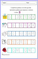 Reglas ortográficas de la letra b. Completar Y Aprender Palabras Con B Y V Actividades Formativas