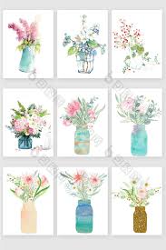Hand Painted Watercolor Floral Vase Png Images Psd Free Download Pikbest Floral Watercolor Hand Painted Floral Vase