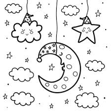 Aqui você pode encontrar 150 desenhos para colorir ouriço. Pagina Para Colorir De Lua E Estrela Dormindo Cartao De Bons Sonhos Preto E Branco Esboco De Ilustracao De Fantasia Vetor Premium