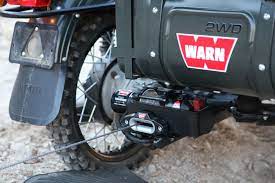 Kalaber Creations Warn Winch Mount For The Ural Gear Up Ural Motorcycle Motorcycle Sidecar Sidecar