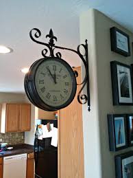 Kitchen Railway Station Clock Smallfineprint Giant Wall Clock Clock Wall Decor Clock Decor