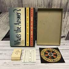 If you know, you know. Vintage 1935 Whats The Answer Whitman Publishing Trivia Game 3051 Complete Ebay