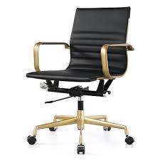 Black And Gold Desk Chair The Most Beautiful And Comfortable Office Chair Black And Gold Desk Chair From Wayfair Affili Stylish Office Chairs Modern Office Chair Gold Office Chair