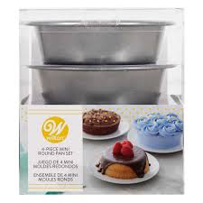 Any experienced bakers out there willing to help me out? 4 Inch Mini Round Cake Pans 4 Piece Set Wilton