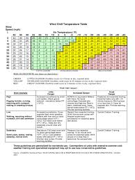 Wind Chill Chart 5 Free Templates In Pdf Word Excel Download