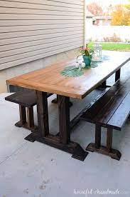 I am thrilled with how this design turned out. Outdoor Dining Table Plans Houseful Of Handmade