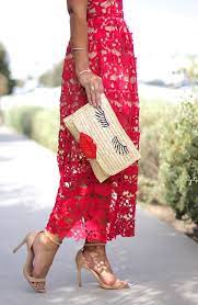 Red Lace Carrie Bradshaw Lied Red Lace Midi Dress Lace Midi Dress Red Lace