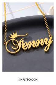 With a lot of craft threads, beads, and patience, you can create a bracelet with your own name on it, or even make customized gifts for your family and friends. Personalized Script Name Necklace For Women Free Shipping Simply Bo In 2021 Womens Necklaces Custom Jewelry Necklaces Cute Necklaces For Girlfriend