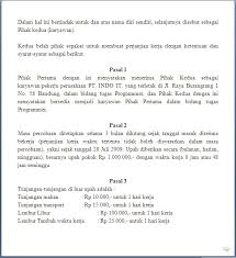 Kontrak kerja ini adalah semacam perjanjian kesepakatan antara karyawan dengan pihak instansi tempatnya bekerja. Contoh Kontrak Kerja Proyek Aneka Macam Contoh