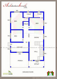 3 bedroom, 2 bathroom house plans and simple house plans. 3 Roomed House Plans Elegant Three Bedroom House Plan And Beautiful Elevation My House Plans 2bhk House Plan Indian House Plans