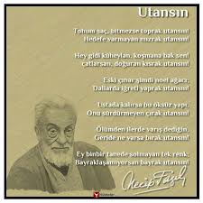 Necip Fazil Kisakurek Utansin Siiri Utansin Tohum Sac Bitmezse Toprak Utansin Hedefe Varmayan Mizrak Utansin Guzel Soz Siir Ozlu Sozler
