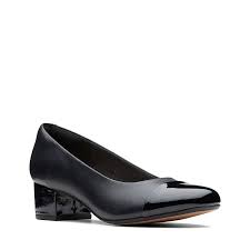 Clarks Chartli Diva Womens Pumps Slip On Block Heel