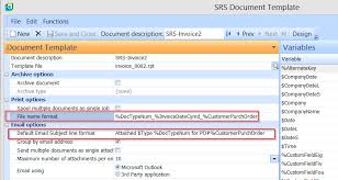 Customizing Email Subject Line And File Name When Sending Srs Documents