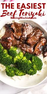 Quick Beef Teriyaki Teriyaki Recipe Beef Tip Recipes Beef Recipes