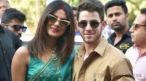 Priyanka Chopra And Nick Jonas Make Their First Appearance As Husband And Wife Entertainment News The Indian Express Priyanka chopra, 36, gazes at new husband nick jonas, 26, in sweet snap from their second 'more personal' wedding reception in mumbai. priyanka chopra and nick jonas make