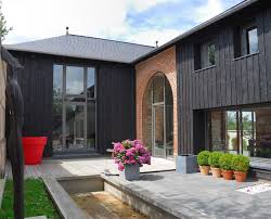 Transformation D Un Ancien Corps De Ferme Technal Corps De Ferme Bardage Bois Exterieur Maison Style