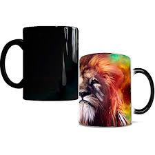 To buy online you can order at paintwithpearl.com. Heat Changing Coffee Mug Caliamary Lion Heat Sensitive Color Changing Mug Cup 11 Ounce Funny Ceramic Morning Coffee Mugs Cool Mug For Men Kids Buy Online In Belize At Belize Desertcart Com Productid