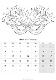 Calendario Marzo 2019 Da Stampare Svizzera