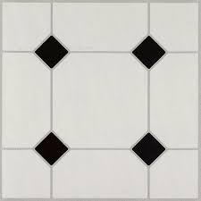 Black And White Vinyl Tile Armstrong Flooring 45 Piece 12 In X 12 In Black White Peel And Stick Vinyl Tile At Lowes Com White Vinyl Flooring Vinyl Tile Peel And Stick Floor