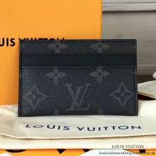 Louis Vuitton M62170 Porte Cartes Double Monogram Eclipse Canvas Louis Vuitton Monogram Vuitton