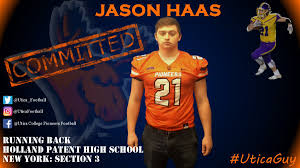 Hi coaches, these are takeaway drills provided by utica college (ny) football. Utica Football On Twitter Running Back Jason Haas Holland Patent High School Officially A Uticaguy Fearthemoose