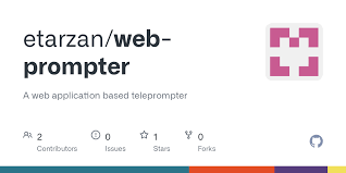 The 'physical prompter' should be silent and stand behind the child, they are simply there to physically aid the child to do the exchange. Github Etarzan Web Prompter A Web Application Based Teleprompter