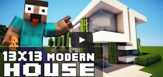 Sebuah kota yang luar biasa rinci yang terdiri dari. Minecraft House Tutorial 13x13 Rumah Modern Matacraft