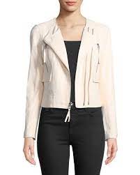 Twhum Joie Vivianette Cropped Leather Moto Jacket Leather Moto Jacket Jackets Moto Jacket