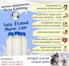 Ia mengaku baru tahap mengolah susu kambing menjadi susu seger berbagai rasa, susu bubuk dan ice cream susu kambing, dan kadar eter gliserol yang jauh lebih tinggi daripada susu sapi juga membuat beberapa dokter merekomendasikan susu kambing untuk asupan gizi bayi yang baru lahir. Susu Kambing Etawa Murni Cair Home Facebook