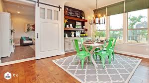 Buffets with glass doors are adaptable pieces that you can use throughout your home. Flip Through These Dashing Dining Rooms With Sliding Barn Doors Youtube