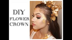 The flowers are so colorful it's like it would make you feel so happy inside by seeing those vibrant colors. How To Greek Goddess Flower Crown Youtube