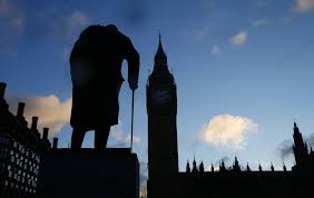 The statue shows us the churchill who helped defeat the nazis. Washington Post