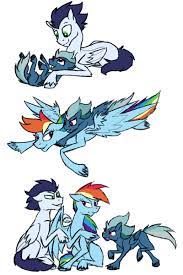 His cutie mark changed from a canterlot wedding to rainbow falls. 942703 Safe Artist Silvy Fret Character Rainbow Dash Character Soarin Oc Oc Hurricane Wind Parent Rainbow Dash Parent Soarin Ship Soarindash Blank Flank Female Male Missing Cutie Mark Offspring Parents Soarindash Shipping Straight