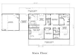 Southern Style House Plan 61392 With 3 Bed 2 Bath 2 Car Garage Country Style House Plans House Plans Farmhouse Ranch House Plans