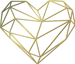 It was formed in l.a. Geometryczne Serce Zlote 3d 878d 37068 Be Wild Store