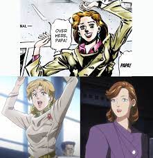 Quick comparison of Holy Kujo in manga, anime and OVA : rStardustCrusaders