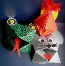 Cocottes Bavardes Activite Manuelle Noel Primaire Origami Animaux Activite Manuelle Animaux