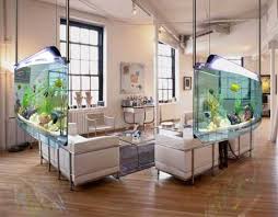 Alternatively, living color aquariums provide a different take on the room divider, seizing the opportunity to break up a large room with a touch of elegance. Living Room Design With Beautiful Aquariums Make Your Living Room More Natural Interior Design And Best Furniture