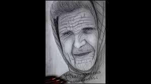 تعلم رسم شخص عجوز تجاعيد الوجه مع اسلام اسامه male sketch portrait portrait tattoo