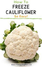 Bring a large stock pot of water to a boil and season it generously with immerse the cauliflower in the boiling water. How To Freeze Cauliflower Freeze Cauliflower How To Freeze Cauliflower Cauliflower