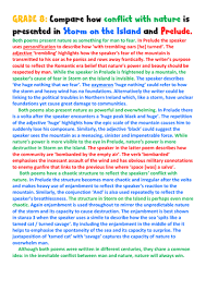 Grade 8 Essay Comparing Prelude And Storm On The Island English Literature Classroom Essay Writing Skills Literature Lessons