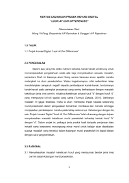 Kertas cadangan projek tahun akhir perlu dibuat sebelum memulakan projekfull description. Kertas Cadangan Projek Inovasi Digital Look At Our Differe By å°æœˆ Flipsnack