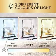 Check spelling or type a new query. Amazon Com Makeup Vanity Mirror With Hollywood Lights Plug In Light Up Professional 3 Color Lighting Modes 9 Dimmable Led Bulbs 360 Rotation Design Dressing Room Bedroom Large Size